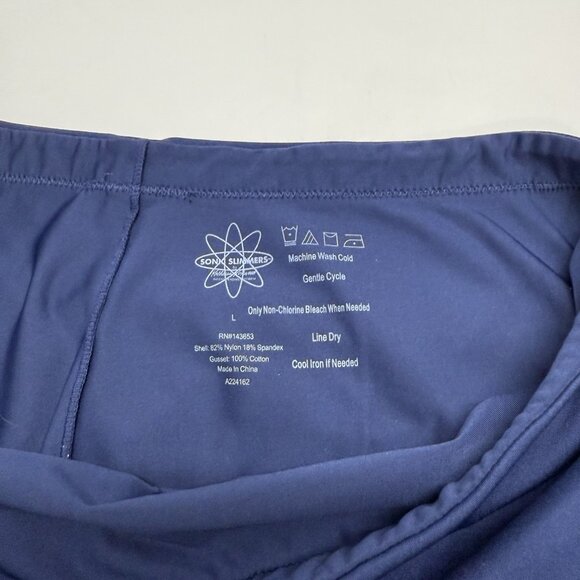 Sonic Slimmers Kathleen Kirkwood Athletic 2 In 1 Skirt Leggings L Blue Sporty - Picture 6 of 10